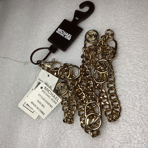 Michael Kors Gold-tone Chain Size M/L NWT - Picture 1 of 8